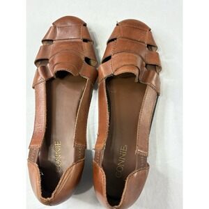 Connie Brown "Beatnik" Leather Sandals‎ Closed Toe Shoes - Women's 8 1/2